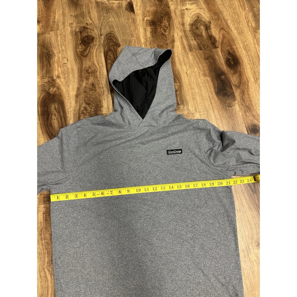 Good Good Golf Performance Hoodie Mens M Gray Stretch Pullover Pocket - Picture 4 of 7